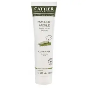Cattier Masque Argile Verte Bio De Cattier (Ml : 100ml) pas cher