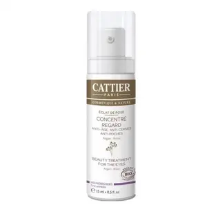 Comparateur de prix : Cattier Crème & Soin Hydratant Concentré Regard Eclat de Rose Bio 15ml