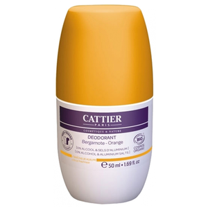 Comparateur de prix : Cattier Déodorant Roll-On Fraîcheur agrume Bergamote - Orange