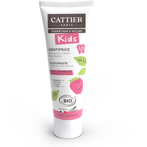 Comparateur de prix : CATTIER Kids Bio dentifrice 2-6 ans goût framboise tube 50ml
