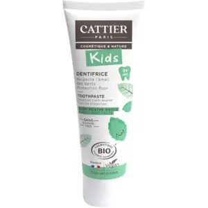 Cattier Dentifrice kids* 7 ans et plus Menthe Bio pas cher