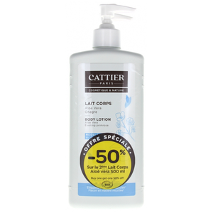 Cattier Soin du Corps Lait Modelant Bio Lot de 2 x 500ml pas cher