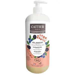 Comparateur de prix : Cattier - Gel douche sans sulfate Parfum Fruits des bois 1L
