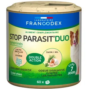 FRANCODEX anti parasitaire 60 comprimés pour grand chienVendu paramazon