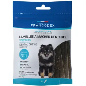 Comparateur de prix : Francodex Lamelles à Mâcher pour chiots et petits chiens, sachet de 114g. - - FR-172363