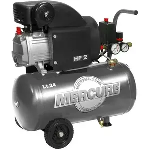 Comparateur de prix : Mercure - Compresseur dair horizontal - 24 l - 2 cv
