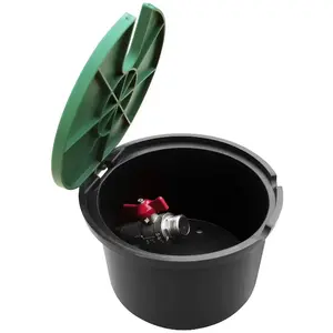 Bouche d'arrosage jardin Jardibric Diamètre 21 cm h : 13 cm en Polypropylène pas cher