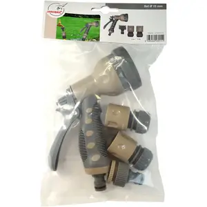Set de Base avec Pistolet Gainé 7 Jets 15 mm - Jardibric