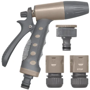 JARDIBRIC Set de base avec pistolet jet reglable et raccords 15 mmVendu parcarrefour