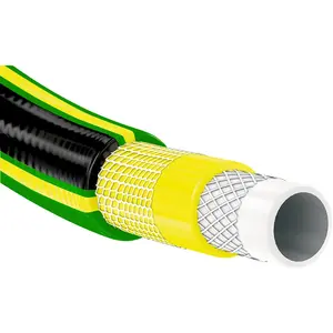 Tuyaux d'Arrosage 5 Couches ø19mm Guipé Tricoté 25m Jardibric pas cher