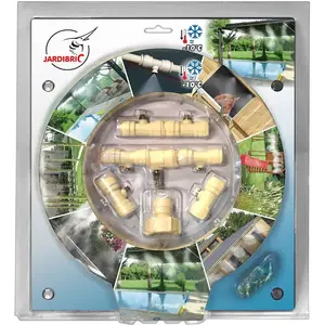 Comparateur de prix : Kit de brumisation fixe - Jardibric - BRU060 - Rafraîchit lorsqu'il fait chaud - Blanc - Polyéthylène