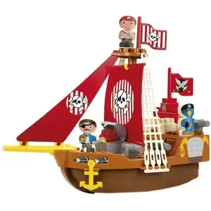 Comparateur de prix : Ecoiffier Bateau pirate - Jeu de construction - A partir de 18 mois - ABRICK
