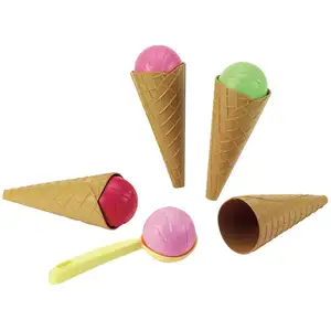 Jouet alimentaire - ECOIFFIER - 4 Cornets de Glace - Fabrication française pas cher