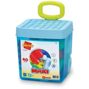 Jeu de construction Ecoiffier Rolly briques 40 pièces Les Maxi TU pas cher