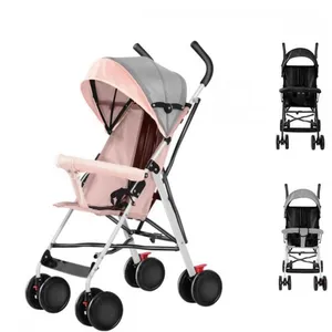 Poussette citadine - XUANYU - Poussette combinée - Avec habillage pluie + Moustiquaire +Tapis En Coton - Rose