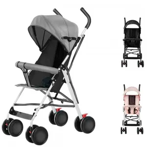 Poussette combinée - XUANYU - Poussette simple - Pour De la naissance à 6 mois - Avec habillage pluie - Gris