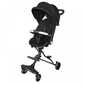 JEOBEST Poussette Bébé Poussette de Voyage Bébé Poussette Canne Compacte Pliable avec Dossier Réglable et Rotation à 360°