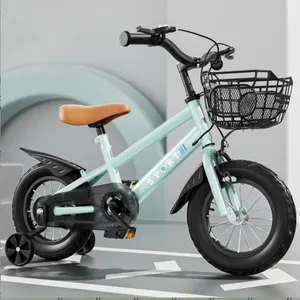 Débutant Vélo enfant 16 -MIPAN - Vélo Enfant avec Panier + Roues stabi... pas cher