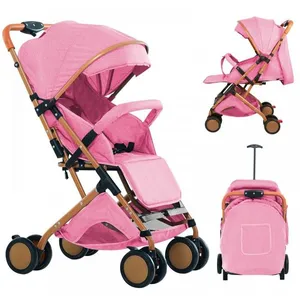 Poussette polyvalente - sport - XUANYU - Poussette Bébé - Avec panier +  Tapis En Coton - Peut S'asseoir Ou Se Coucher - Rose