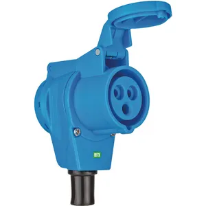 Brennenstuhl Prise de courant double avec clapet CEE/type e - IP44 - Bleu pas cher