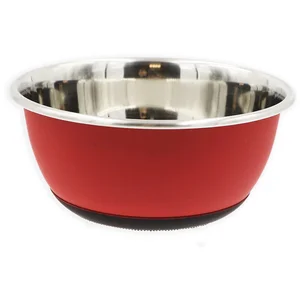 TYROL BOL ROUGE MAT INOX 20,5CM - 1900ML pas cher