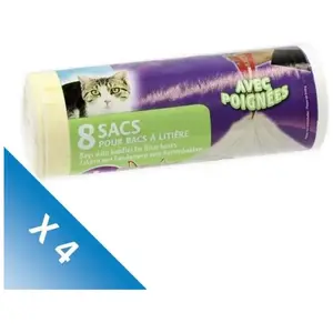 Comparateur de prix : Aime - Rouleau de sacs pour bac a litiere de 50x38,5cm - Pour chat