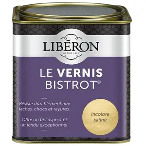 Comparateur de prix : Liberon - Vernis bistrot® pour meubles et objets Incolore satin 0,5L