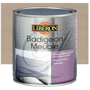 Peinture naturelle LIBERON Badigeon Meuble 0,5L - Beige tendre - Effet patiné mat veloutéVendu parcdiscount