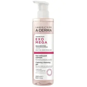 A-Derma Exomega Visage Gel Nettoyant Calmant 200 ml