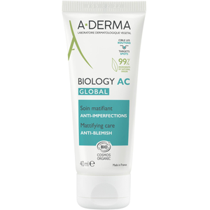 A-DERMA Biology AC Global - Soin matifiant anti-imperfections bio 40ml pas cher
