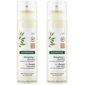 Klorane shampoing sec teinté à l'Avoine et Céramide lot de 2x150ml pas cher