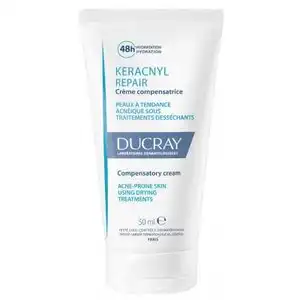 Comparateur de prix : Ducray Keracnyl Repair crème anti-sèche pour les traitements anti-acné 50 ml