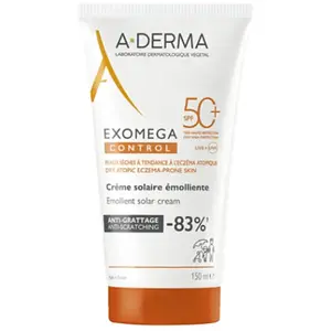 A-Derma Exomega Control Crème émolliente anti-grattage SPF50+ 150ml pas cher