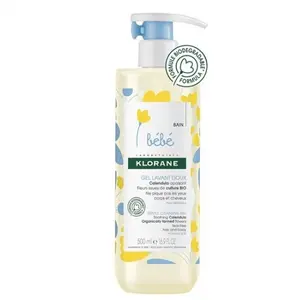 Comparateur de prix : Klorane Bébé Calendula gel lavant doux pour bébé avec pompe doseuse 200 ml