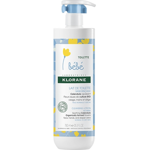 Klorane - Lait de toilette sans rinçage Crèmes et huiles bébé 750 ml unisex pas cher