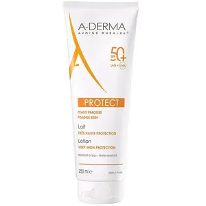 A-DERMA Protect - Lait très haute protection SPF50+ tube 250ml pas cher