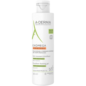 Comparateur de prix : A-Derma Exomega Control Gel Moussant Émollient Anti-Grattage 200ml
