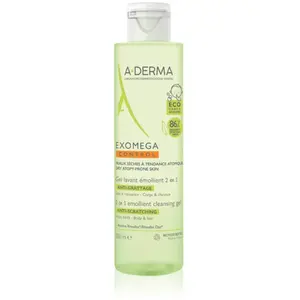 Comparateur de prix : A-Derma Exomega Control Gel Lavant Emollient 2 en 1 | 200 ml