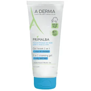 A-Derma Primalba Gel Lavant Douceur Bébé 2 en1 Corps et Cheveux 200ml pas cher