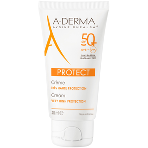 Comparateur de prix : A-Derma Protect Crème Très Haute Protection SPF50+ Non Parfumée 40ml