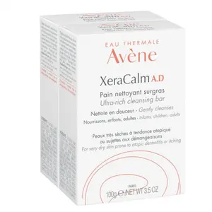 Avène XeraCalm A.D Pain Nettoyant Surgras Lot de 2 x 100g