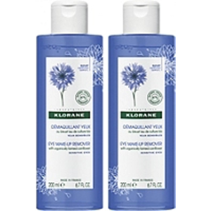 Comparateur de prix : KLORANE Bleuet bio - Démaquillant yeux lot de 2 flacons 200ml