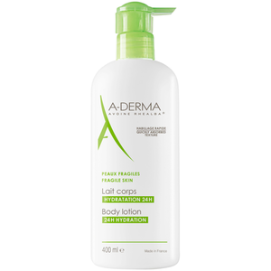 A-DERMA Les indispensables - Lait corps hydratant flacon pompe 400ml