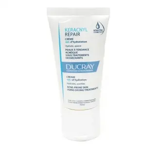 Comparateur de prix : Ducray keracnyl repair crème compensatrice 48h d'hydratation 50ml