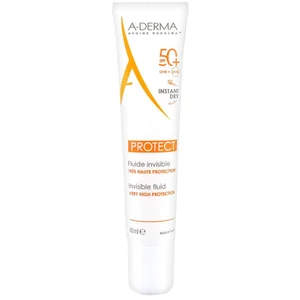 A-DERMA - Fluide solaire visage SPF50+ Protection solaire 40 ml unisex pas cher