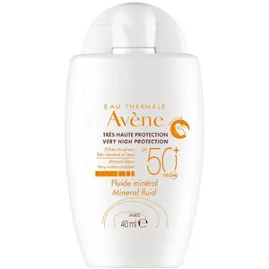 Avene Solaire Fluide Minéral 50+ 40ml - Eau Thermale Avène - Fluide Solaire pas cher