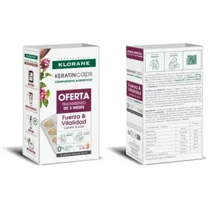 Klorane KeratinCaps Force Et Vitalité 3x30 Gélules pas cher