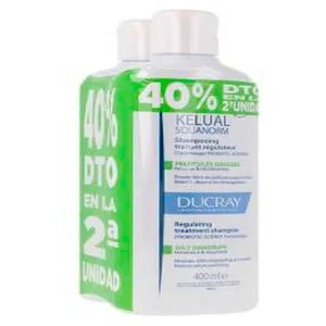 Comparateur de prix : Ducray Kelual Squanorm shampoing pellicules grasses pack 2 x 400 ml