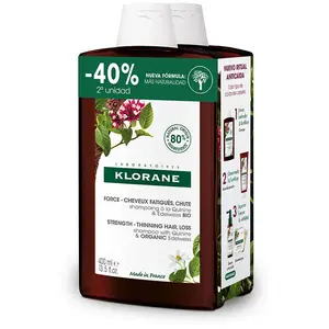 Comparateur de prix : Klorane Shampoing Fortifiant À La Quinine Et Edelweiss Bio 2x400ml