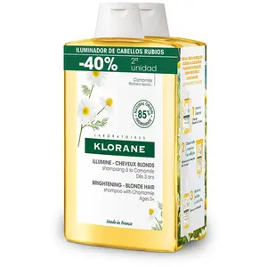 Comparateur de prix : Klorane A La Camomila champú iluminador reflejos rubios duo 2 x 400 ml